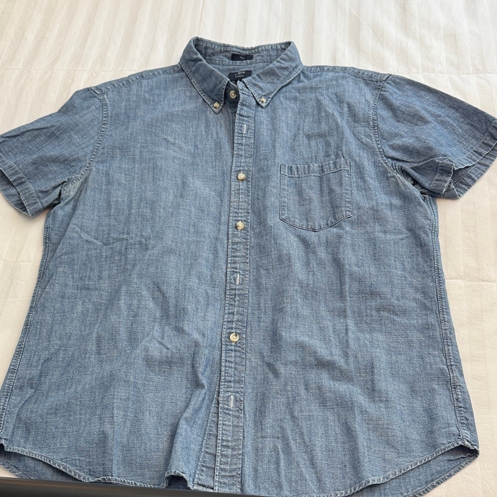 J. Crew Light Blue Casual Button Down Shirt